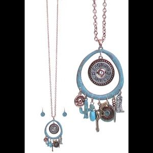 Southwest cowboy bullet charm necklace